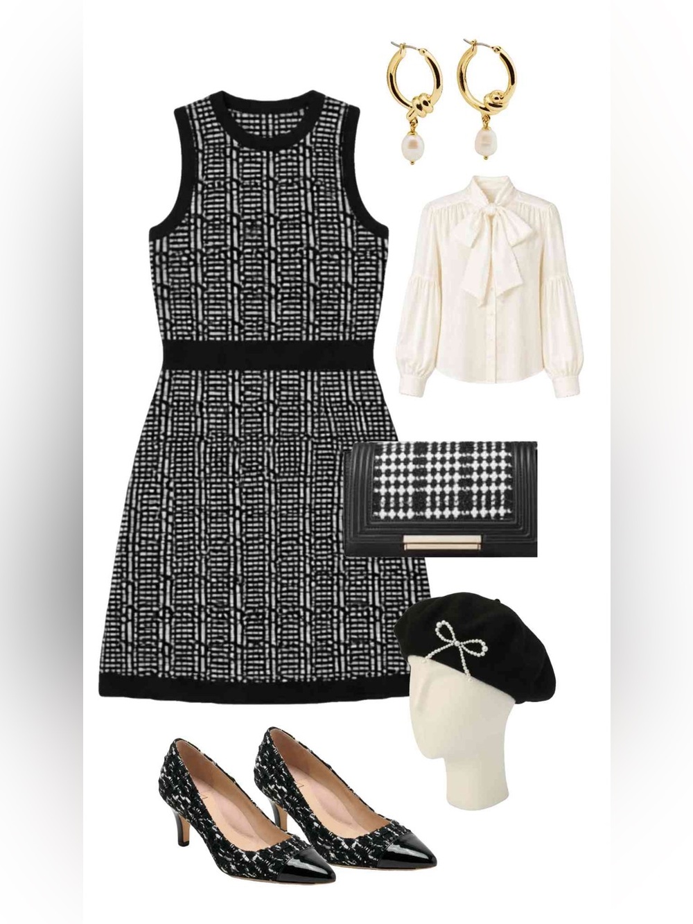 Kate Spade Out West Mod Plaid Sweater Dress